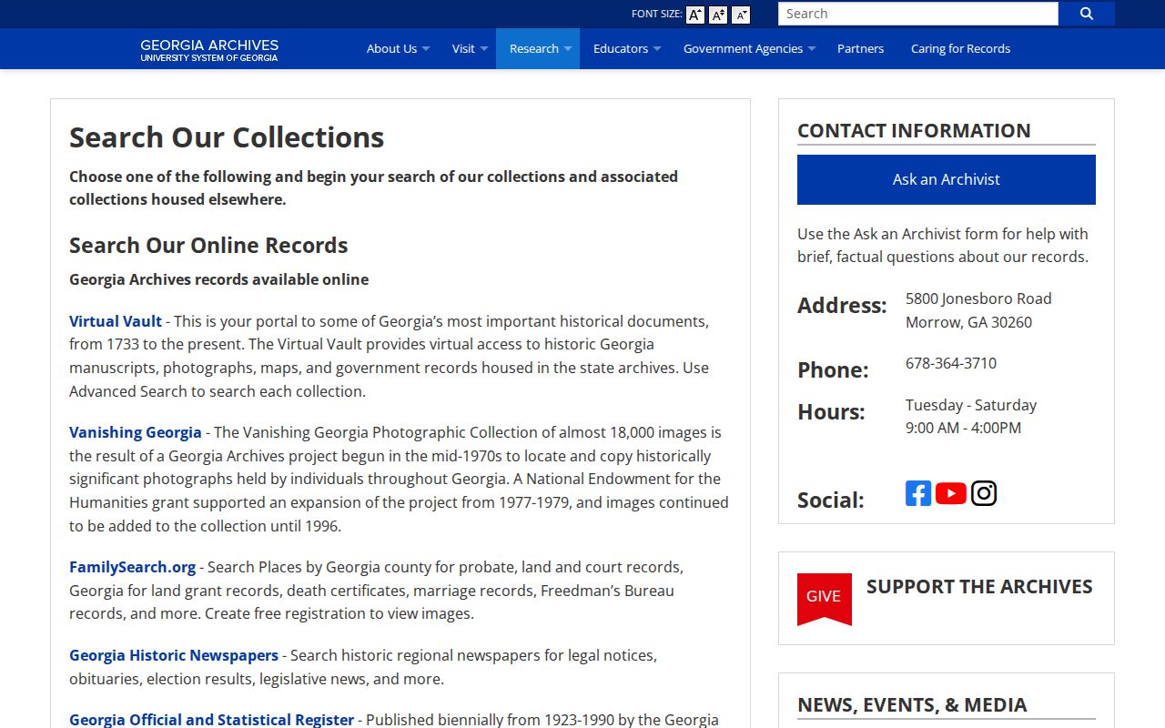 Peachtree Corners city directory Georgia Archives research