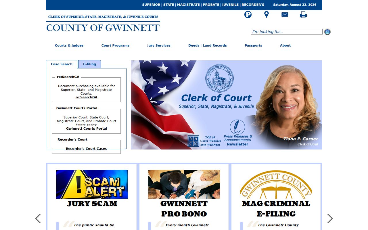 Peachtree Corners residents directory Gwinnett court search